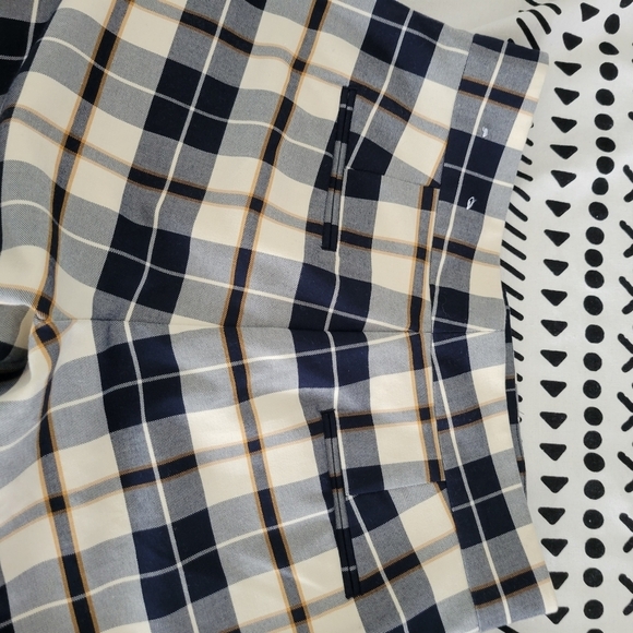 Ann Taylor Factory Women's Wide Leg Plaid Pants Trousers Size 4 - Picture 3 of 12